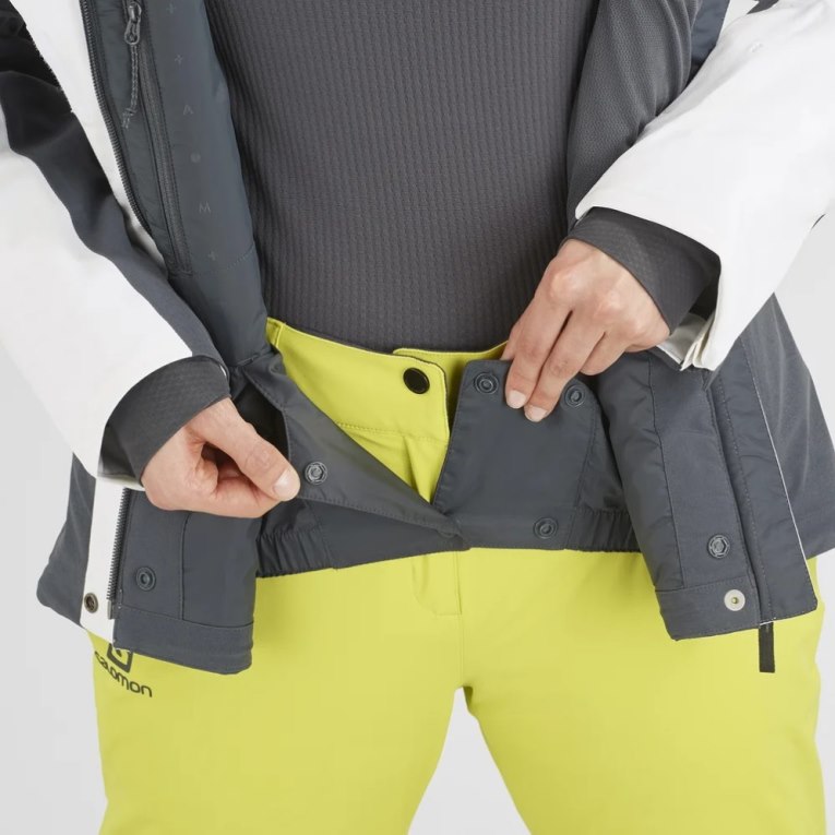 Chaquetas Aislantes Salomon Speed Mujer Blancos Negros | MX HCST869